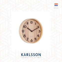 Karlsson, 22cm wall clock Pure small light basswood