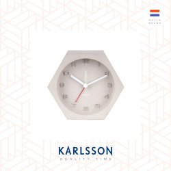 Karlsson, Alarm clock Hexagon concrete Grey