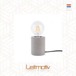 Leitmotiv, Table lamp Bar Cement light grey