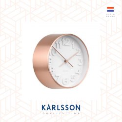 Karlsson, Wall clock Stout steel copper plated