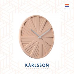 Karlsson wall clock 40cm Slides sand brown, Design by Chantal Drenthe