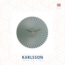 Karlsson Wall clock Sensu steel jungle green
