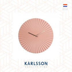 Karlsson Wall clock Sensu steel faded pink
