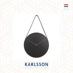 Karlsson wall clock L59cm Pendulum black, Design by Anne Rieck