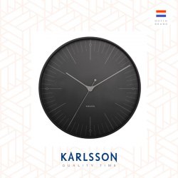 Karlsson, Wall clock 40cm Index black, Design by Boxtel Buijs