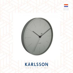Karlsson, Wall clock 40cm Index grayed jade, Design by Boxtel Buijs