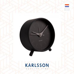 Karlsson, Alarm clock Index black, Design by Boxtel Buijs