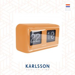 Karlsson, Table/wall clock Bold Flip matt curry yellow