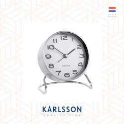 Karlsson, Alarm Clock Classical numbers satin nickel