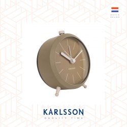 Karlsson, Alarm clock Button metal matt moss green