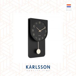 Karlsson, Wall clock Casa pendulum black, Decova Design (Pendulum)