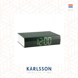 Karlsson, Alarm clock Book LED ABS green, design by Boxtel  Buijs
