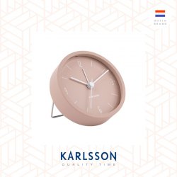Karlsson, Alarm clock Numbers  Lines matt faded pink, Design by Armando Breeveld