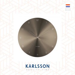 Karlsson, Wall clock 40cm Dome Disc gun metal