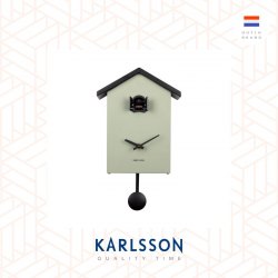 Karlsson Wall clock Cuckoo New Traditional plastic jungle green (Pendulum)