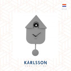 Karlsson Wall clock Modern Cuckoo grey (Pendulum)