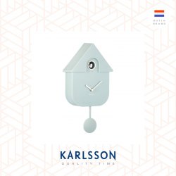 Karlsson Wall clock Modern Cuckoo soft blue (Pendulum)