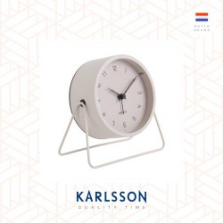 Karlsson, Alarm clock Stark matt warm grey, design by Boxtel  Buijs