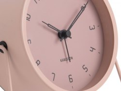 Karlsson, Alarm clock Stark matt faded pink, design by Boxtel  Buijs
