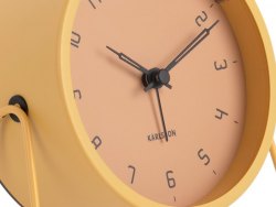 Karlsson, Alarm clock Stark matt honey yellow, design by Boxtel  Buijs