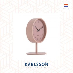 Karlsson, Table clock Stark matt faded pink, design by Boxtel  Buijs