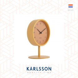 Karlsson, Table clock Stark matt honey yellow, design by Boxtel  Buijs