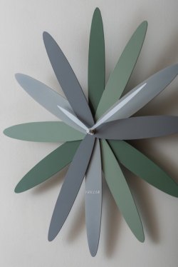 Karlsson, Wall clock 45cm Bloom green tone, Design by Callum MacSorley