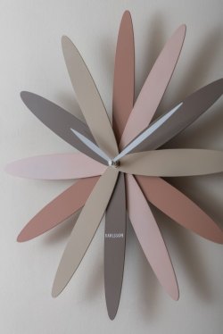 Karlsson, Wall clock 45cm Bloom pink tone, Design by Callum MacSorley