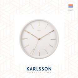 Karlsson, Wall clock 35cm Belle Numbers white, design by Design Armando Breeveld