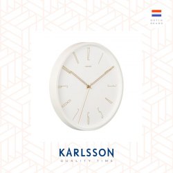 Karlsson, Wall clock 35cm Belle Numbers white, design by Design Armando Breeveld