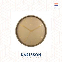 Karlsson, Wall clock 35cm Belle Numbers moss green, design by Design Armando Breeveld