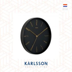 Karlsson, Wall clock 35cm Belle Numbers black, design by Design Armando Breeveld