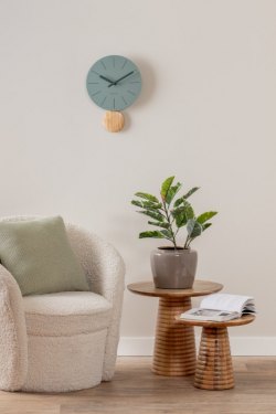 Karlsson, Wall clock L41cm Wall clock Arlo pendulum steel matt jungle green, Design by Callum MacSorley