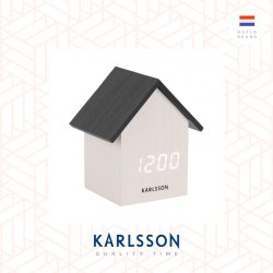 Karlsson, Alarm clock House LED wood veneer wood white