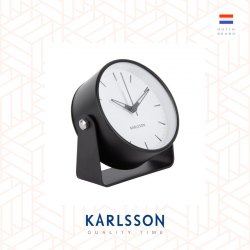 Karlsson, Alarm clock Calm metal black. Deign by Armando Breeveld