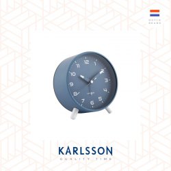 Karlsson, Alarm clock Orgullo metal classic blue. Design by Armando Breeveld