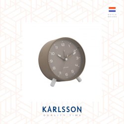 Karlsson, Alarm clock Orgullo metal dark grey. Design by Armando Breeveld