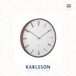 Karlsson, 40cm wall clock Scandia plywood white
