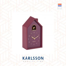 Karlsson, Alarm clock Modern Cuckoo Oro ABS dark mauve