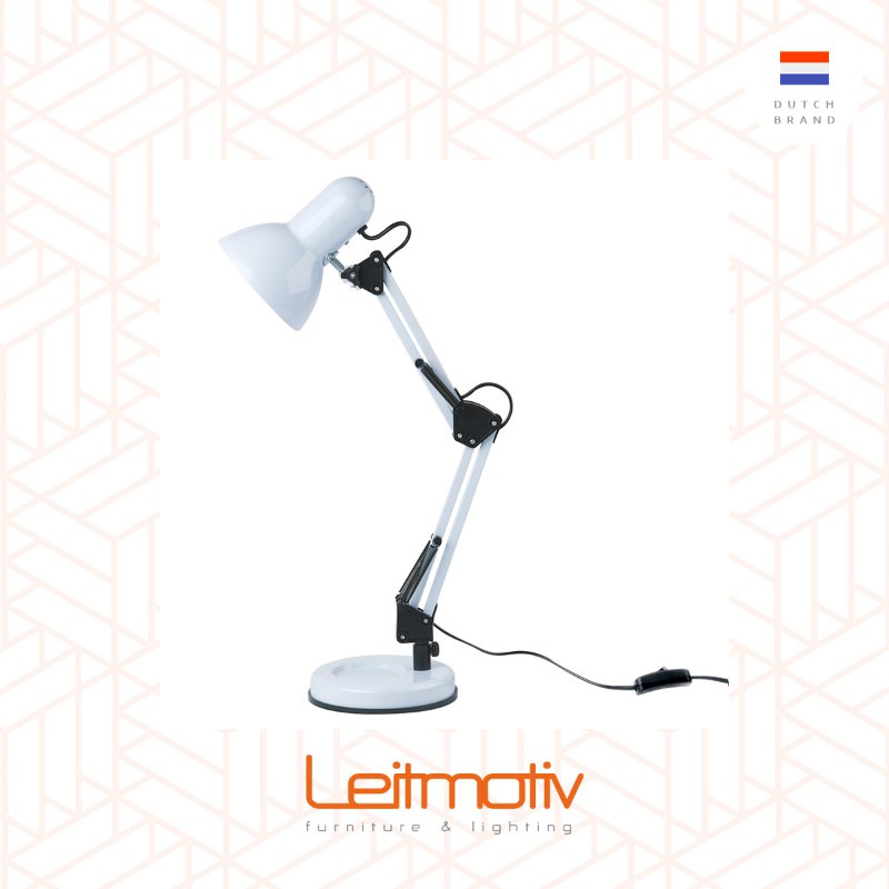 Leitmotiv, Desk lamp HOBBY steel White