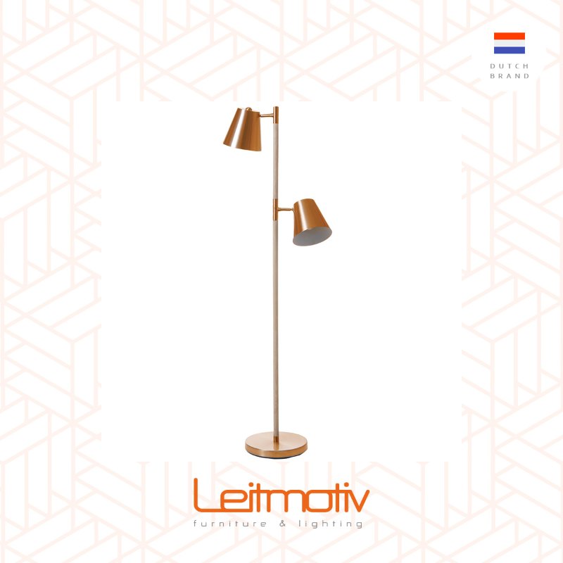 Leitmotiv, Floor lamp Rubi brushed copper