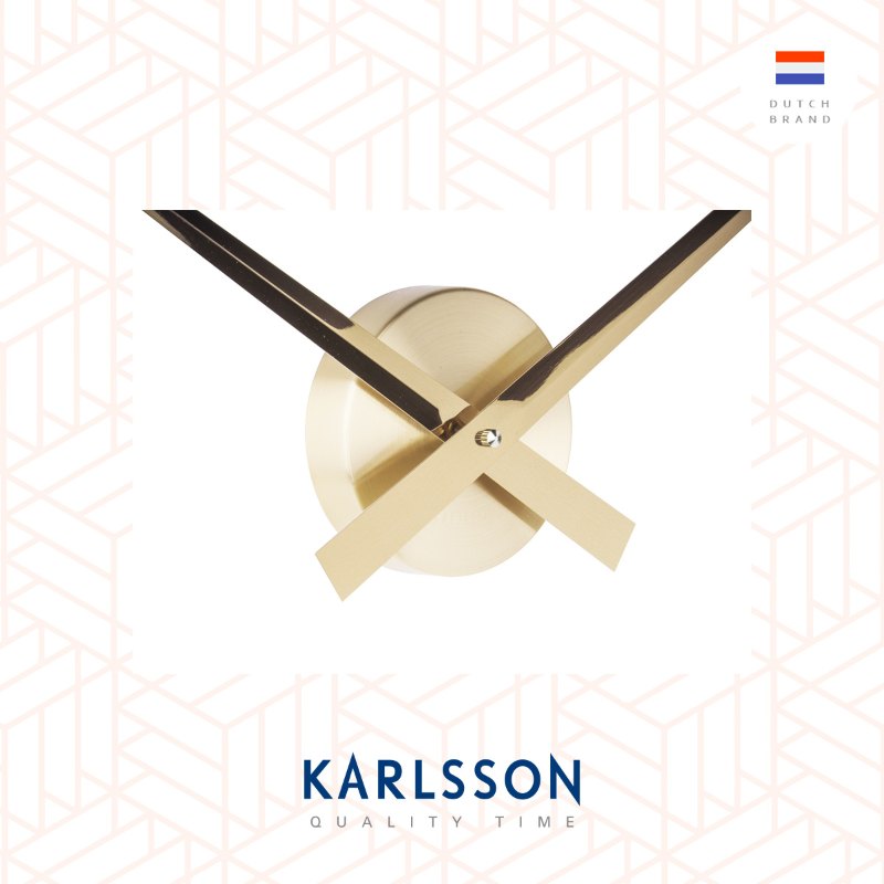 Karlsson Wall clock 90cm L.B.T Gold, 荷蘭Karlsson L.B.T. 金色90cm