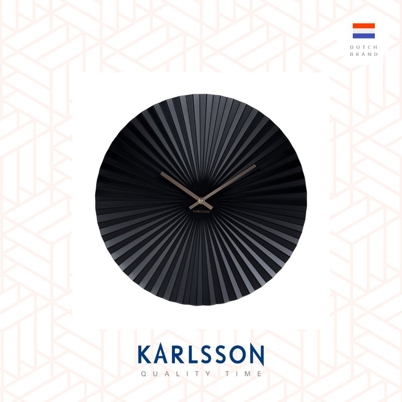 Karlsson Wall clock Sensu steel black