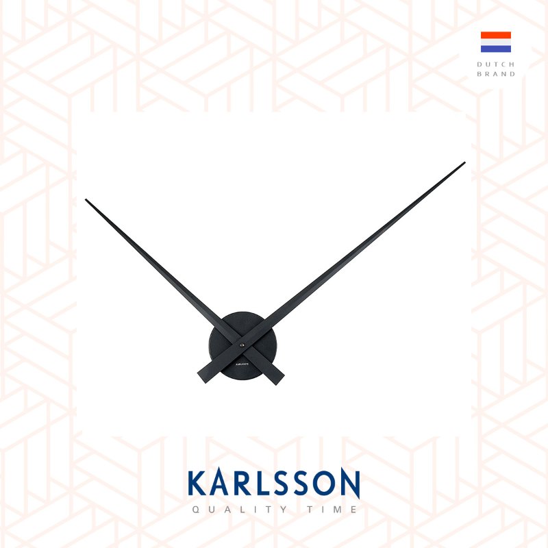 Karlsson Wall clock 90cm L.B.T Black, 荷蘭Karlsson L.B.T. 黑色90cm