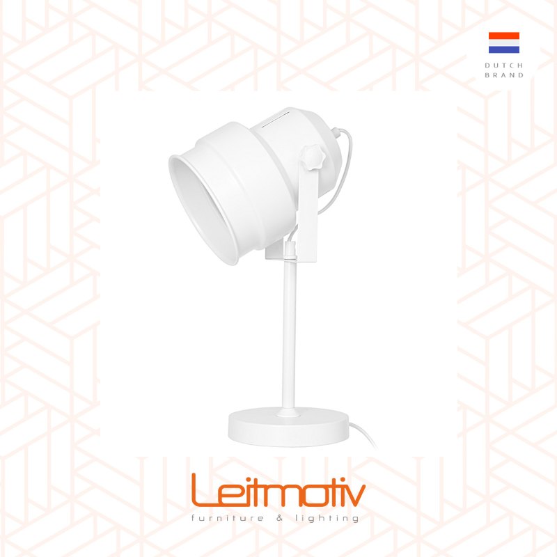 Leitmotiv, Table lamp Studio metal white