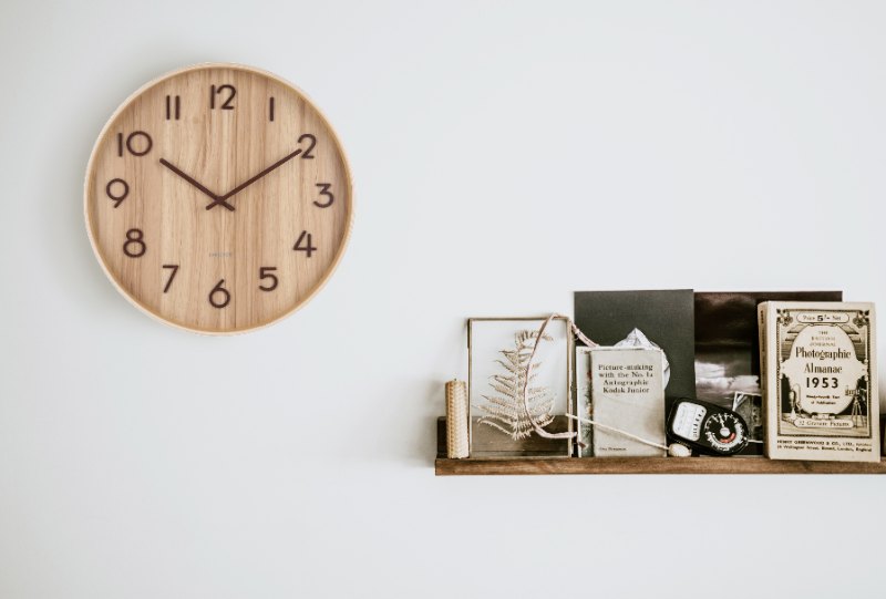 Karlsson, 40cm wall clock Pure medium light basswood