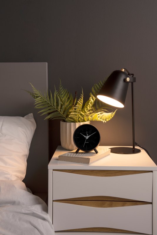 Karlsson, Alarm clock Index black, Design by Boxtel Buijs