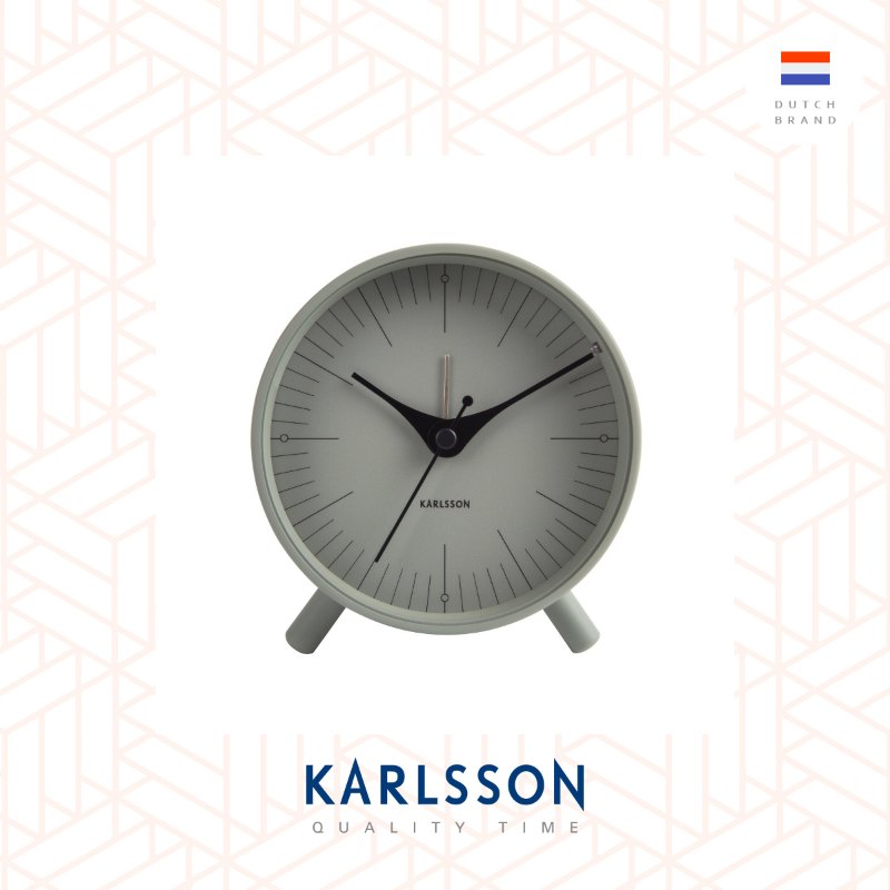 Karlsson, Alarm clock Index grayed jade, Design by Boxtel Buijs