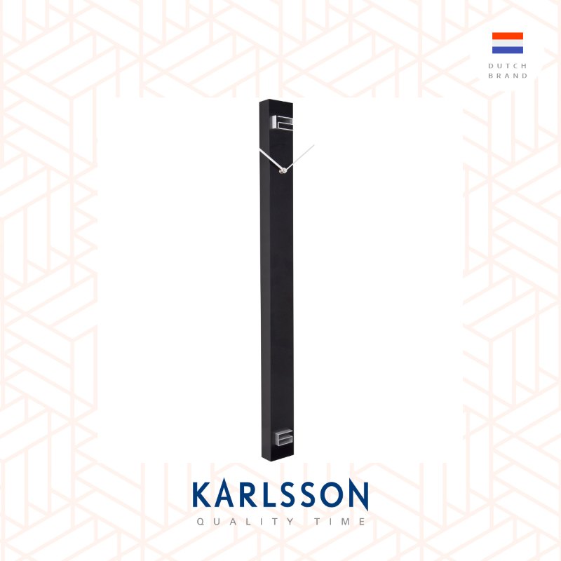 Karlsson, Wall clock L90cm Discreet Long black