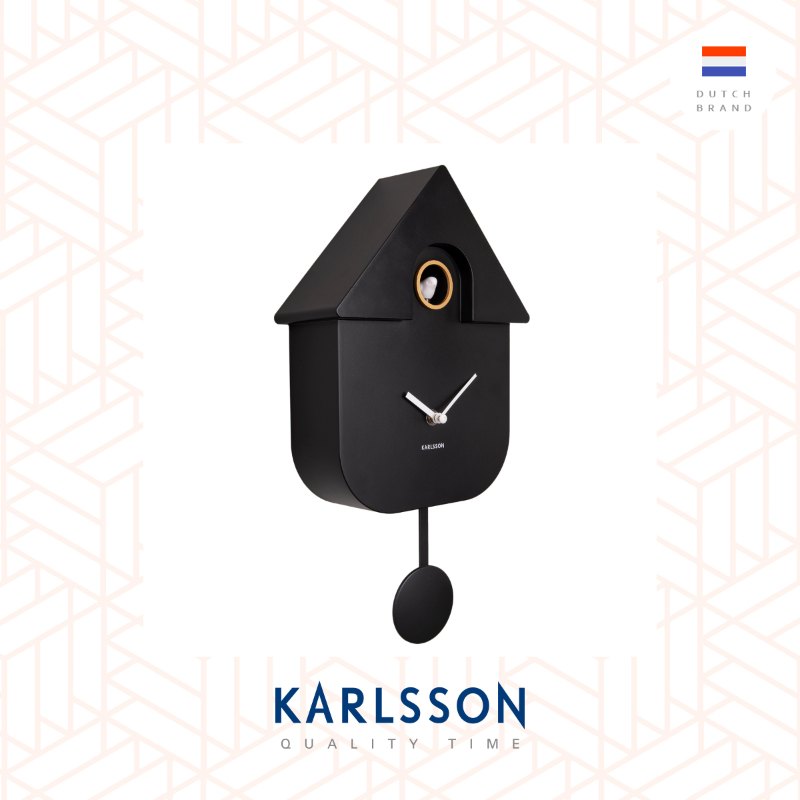 Karlsson Wall clock Modern Cuckoo black (Pendulum)